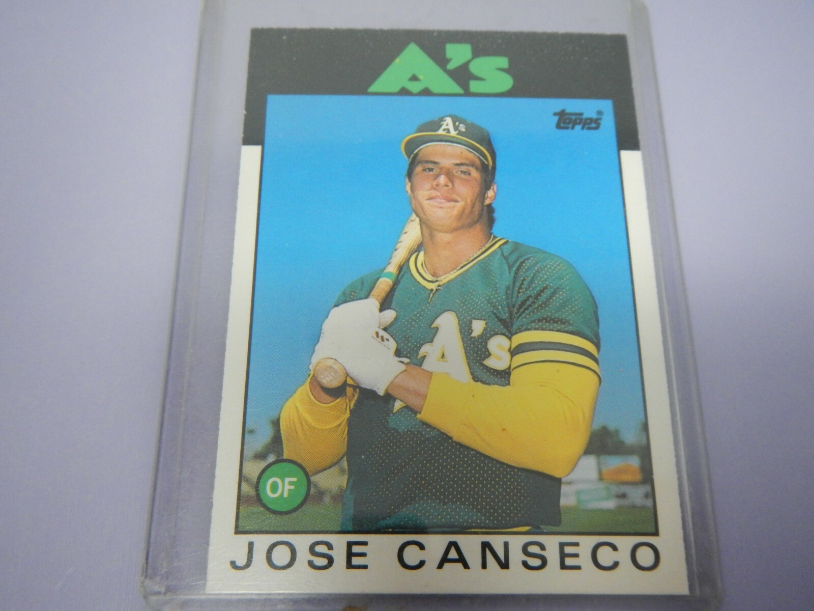 1986 Topps Traded Jose Canseco Oakland A's Rookie RC #20T (2)