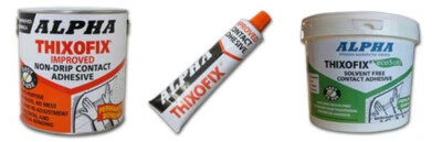 ALPHA THIXOFIX DUNLOP CONTACT ADHESIVE 40ML 250ML 500ML 1L 2.5L 5LITRE *CHOOSE*