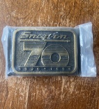Snap On 70th Anniversary Belt Buckle 1920-1990. New  Solid Brass - MADE IN USA