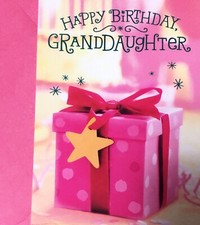 Happy Birthday GrandDaughter Surprises Smiles 5  x7  Hallmark Greeting Card