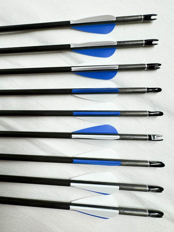 9 x Easton ACC Arrows 27" 750 Spine Easton Points and Nocks eBay