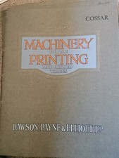 2. Printing Press Memorabilia Cossar Machine Catalogue Original from 1935!