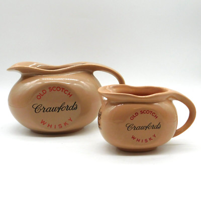 Wade Crawfords Old Scotch Whisky Sauciere Krüge x 2