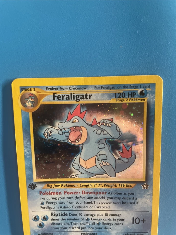 1st Ed Feraligatr Holo Rare 5 Neo Genesis EX - Image 2 of 4