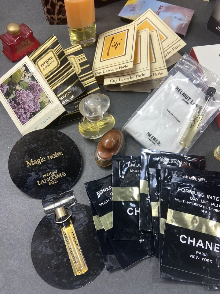 50+ muestras de perfume frascos de vidrio tarjetas mini botellas Foto 3 de 4