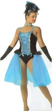 Class Act Child X-Small Ballet Dance Costume Skirted Leotard  Gloves New