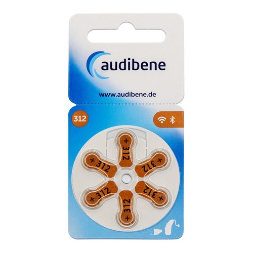 120x audibene Hörgerätebatterien 312 braun + GRATIS Reinigungstuch ink. Versand - Bild 4 von 6
