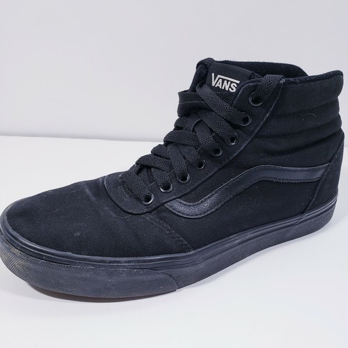 VANS Sk8 Hi All Black Lace Up Hi Top 