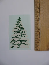Mrs. Grossman's Stickers PINE TREE WITH SNOW 2" X 3.25" 1 Mod NEW