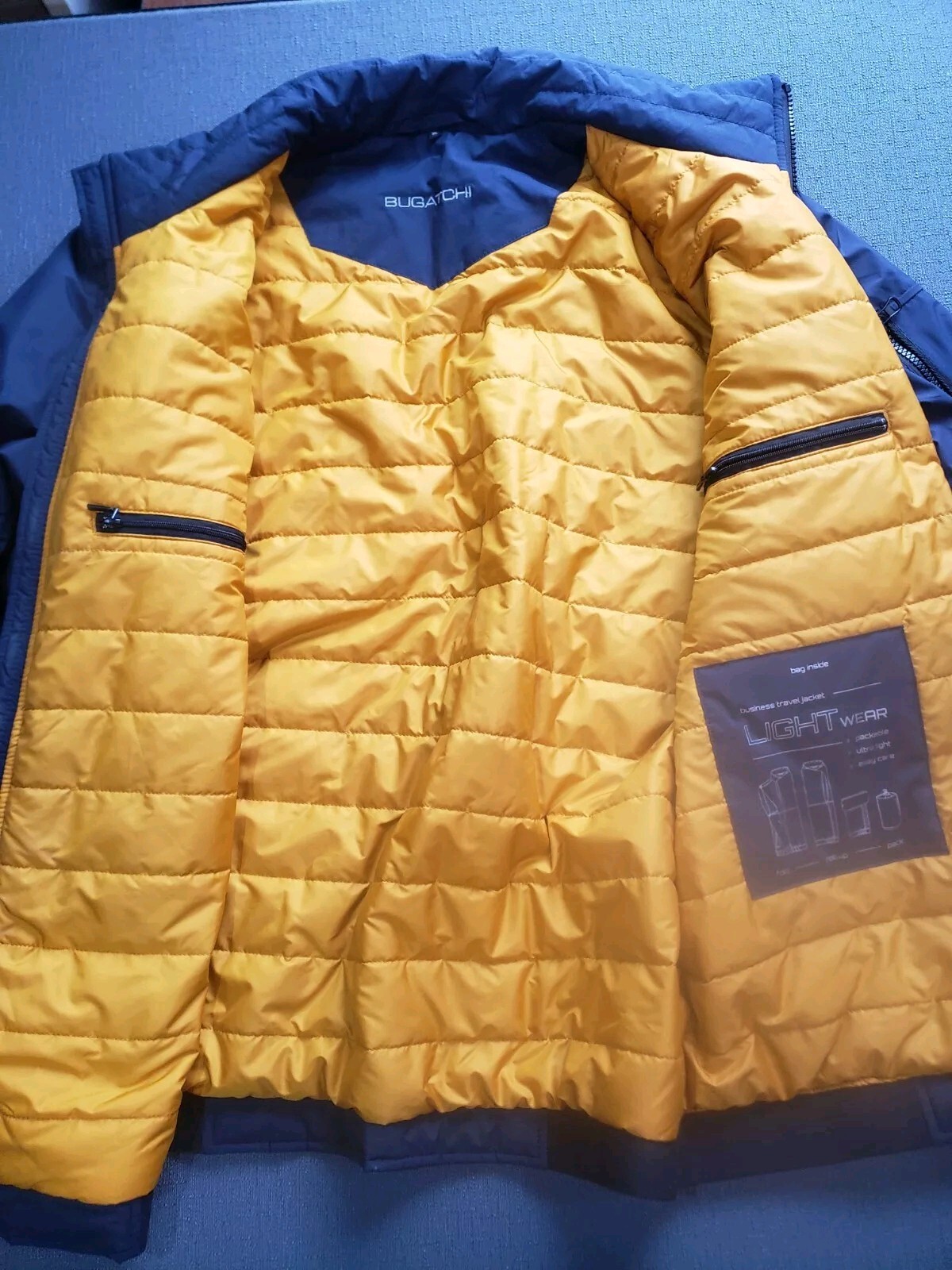 Bugatchi Navy Blue Polyester Insulated Lightweigh… - image 2