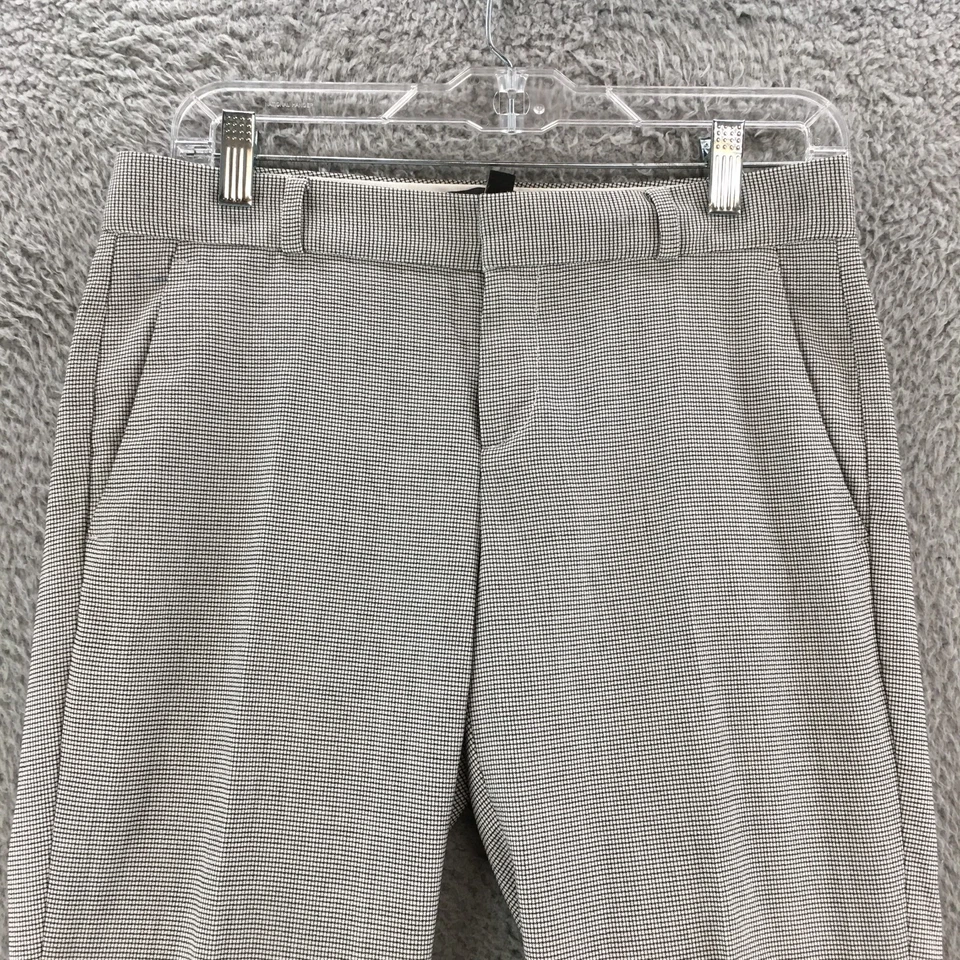 Banana Republic Logan брюки платье брюки женщин 2 черный белый средний подъем повседневный - Изображение 2 из 4