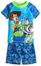 Disney Store Toy Story Boy 2PC Cotton Tight Fit Short Sleeve Pajama Set Size 6