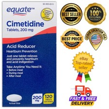 Equate, Cimetidine 200 Mg - Heartburn Medicine, Stomach Acid Reducer, 120ct