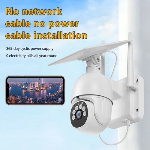 Tuya App Wifi Solar Power Bullet Camera Wireless Outdoor IP Security Camera A20 - Picture 4 of 10