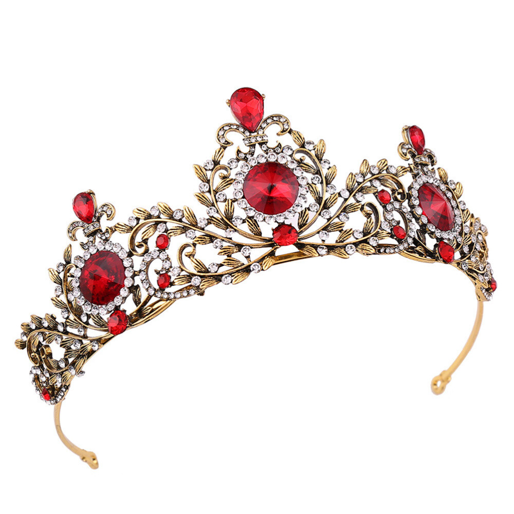 Bride Tiaras and Crowns for Women Rhinestone Bridal Gold Crystal Fairy