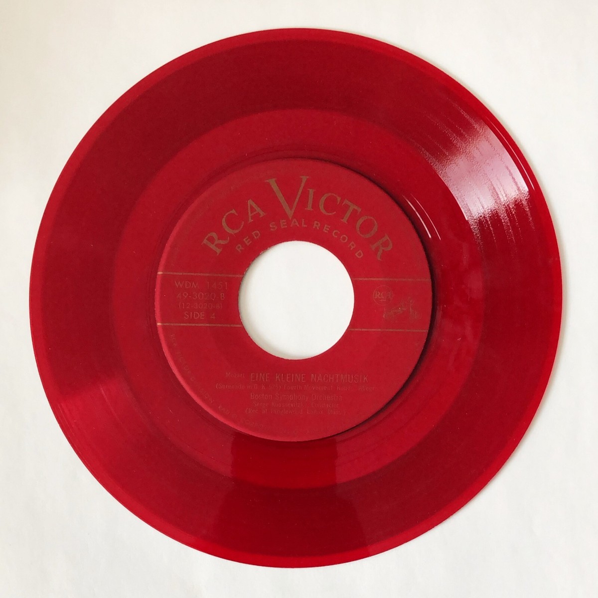 Vintage RCV Victor 45 RPM Red Seal WDM 1451 - Mozart Eine Kleine