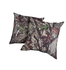 TrueTimber Camo Outdoor/Indoor Pillows– 18" x 18" (2-Pack) Made in USA