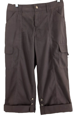 New Women's Caribbean Joe  Capri Pants Size 4P  Coconut Shell (Brown)