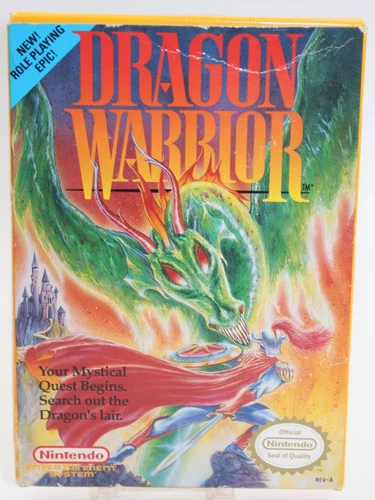 Dragon Warrior (Nintendo NES, 1989) w/ Box and Manual