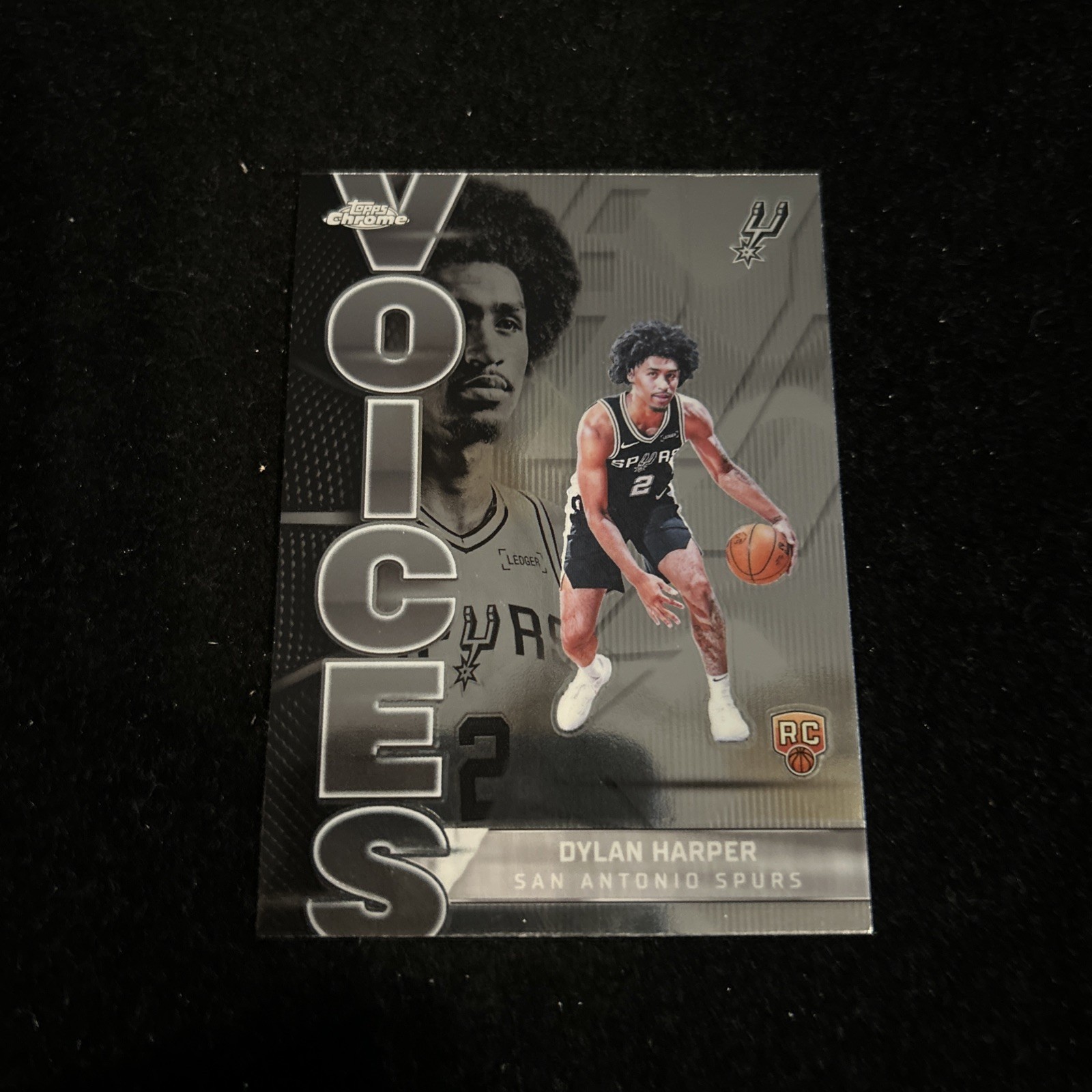 2025-26 Topps Chrome Voices Dylan Harper Rookie Insert Card #VS-7