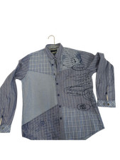 Desipry Blue Checkered Button-Down Shirt - Regular Fit