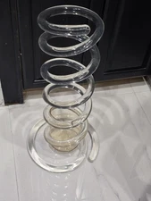  MCM mid century modern Dorothy Thorpe Lucite Acrylic spring cane Umbrella Stand