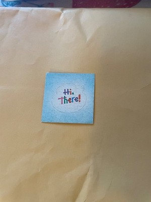 Vintage  1980s Hi There Cloud Sticker