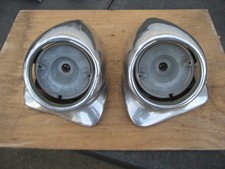 1955 1956 Chrysler Imperial Front Bumper Guards Wparking Turn Signals-pair