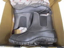 Boots Mens BAFFIN PLN Huron Slip On BLACK US 9 All Season NEW worn once see pics