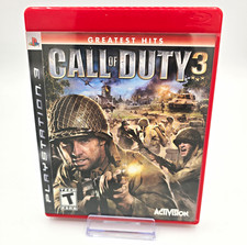 PS3 Call of Duty 3 Greatest Hits Activision 2006 T NTSC-U/C Manual, MP