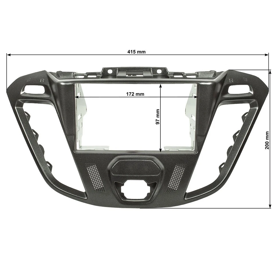 Doppel DIN Radioblende HQ passend für Ford Transit Custom Transit Tourneo Custom - Bild 2 von 3