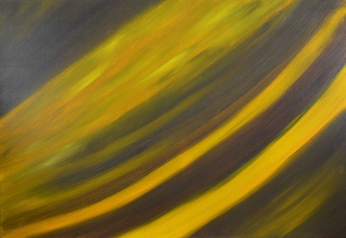 Abstraktes, unikates Leinwandbild "ALIOTH" , Acryl-Malerei, 100x70x4cm - Bild 5 von 9
