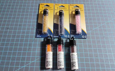 Toho 11/0 Round Seed Beads Assorted Colors (7 grams each)