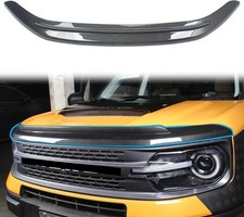 Carbon Fiber Hood Bug Deflector Protector Compatible with Ford Bronco Sport 2021