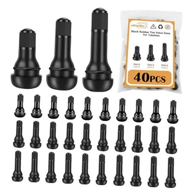 #ad 40PCS Tire Valve Stems TR412 414 Tubeless Valve Stem Rubber Snap Valve 40 pcs $19.98