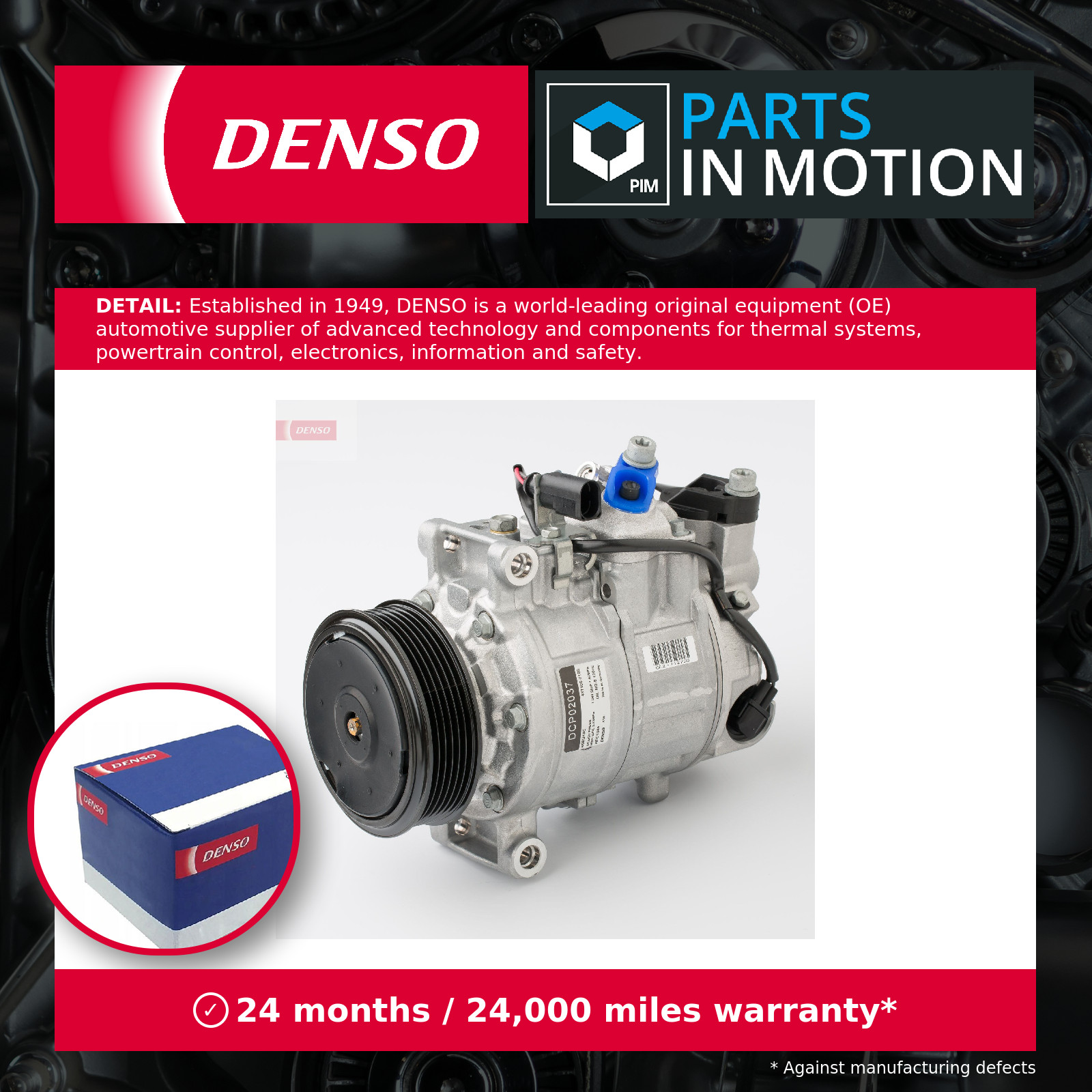 Air Con Compressor DCP02037 Denso AC Conditioning 4F0260805AC 4F0260805AG New