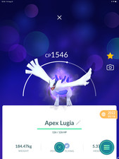 APEX Lugia PURIFIED Pokemon Tr de Go