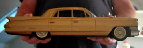 1961 BANDAI  Beautiful BIG 17" GOLDEN CADILLAC SEDAN  Japan