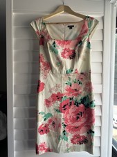 Ann Taylor Floral Sleeveless Fitted A-Line Dress Size 2