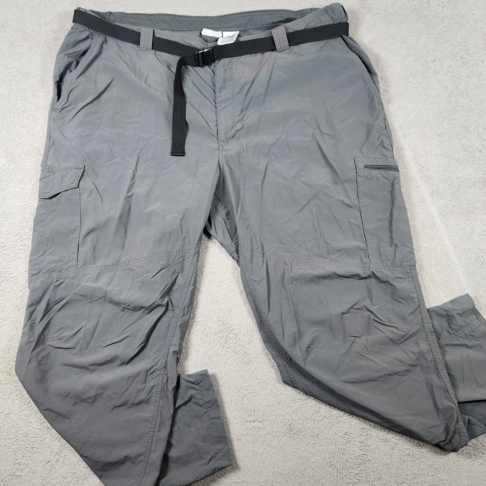 Columbia Silver Ridge Cargo Pants Mens 48x30 Belted Nylon Hiking Trail AS8007