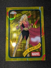 2025 Topps Chrome Marvel Eve Warlock #192 - Yellow Lava Refractor