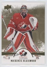 2016 Upper Deck Team Canada Juniors Men's Gold Mackenzie Blackwood #26 06ie