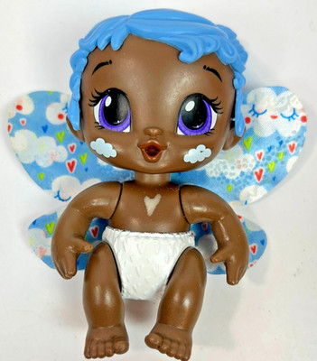 Baby Alive GloPixies Minis SKY BREEZE Doll 3.75'' Glow-In-The-Dark Blue Hair