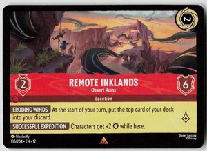 Disney Lorcana Wilds Unknown - Desert Ruins 135/204 Rare