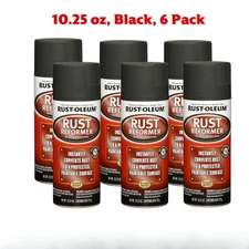 Rust-Oleum 248658-6PK Rust Reformer Spray, 10.25 oz, Black, 6 Pack