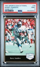 146388583 Barry Sanders 1991 Sports Educational #30 PSA 9