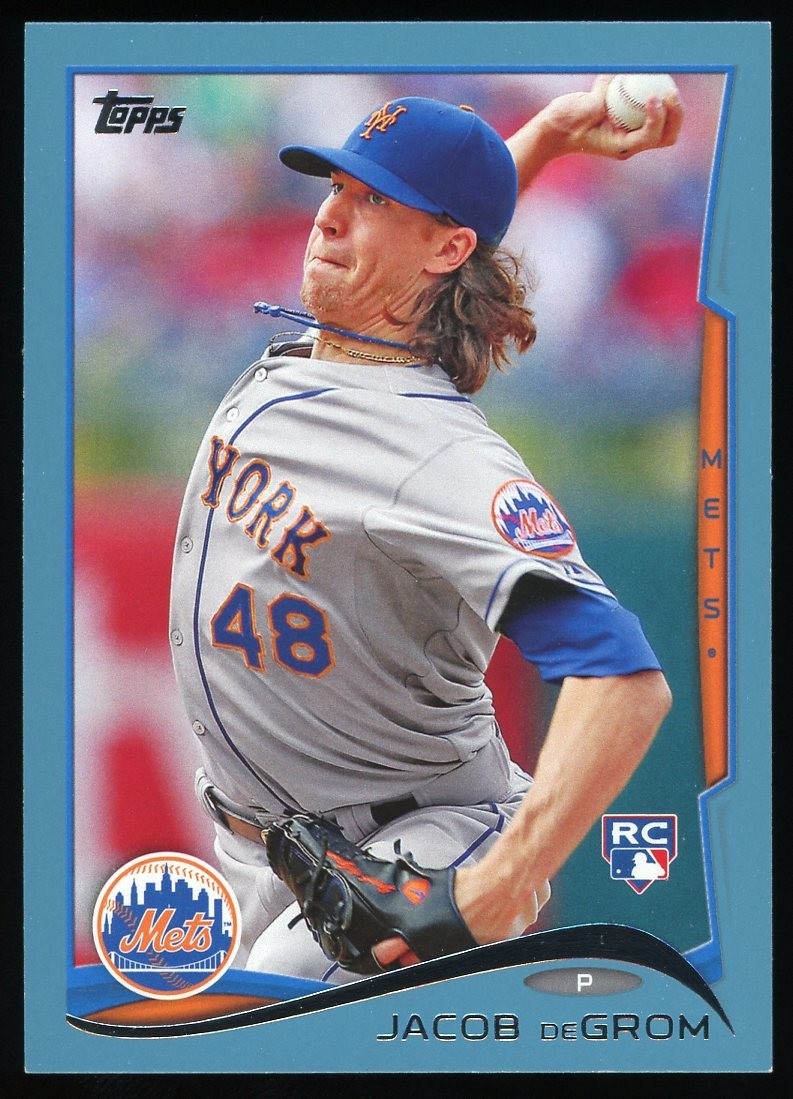 Jacob deGrom 2014 Topps Update #US50 Wal-Mart Blue Border Rookie RC Mets