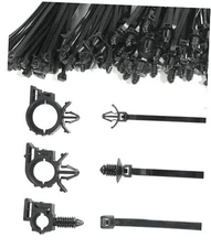  150pcs Automotive Wiring,Car Accessories Universal Push Mount Cable Zip Tie 