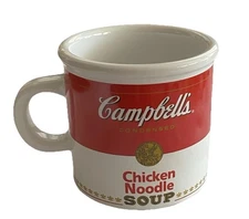 Campbell's Chicken Noodle Soup Mug Bowl 2016 Teleflora Gifts 16 oz 4" Tall