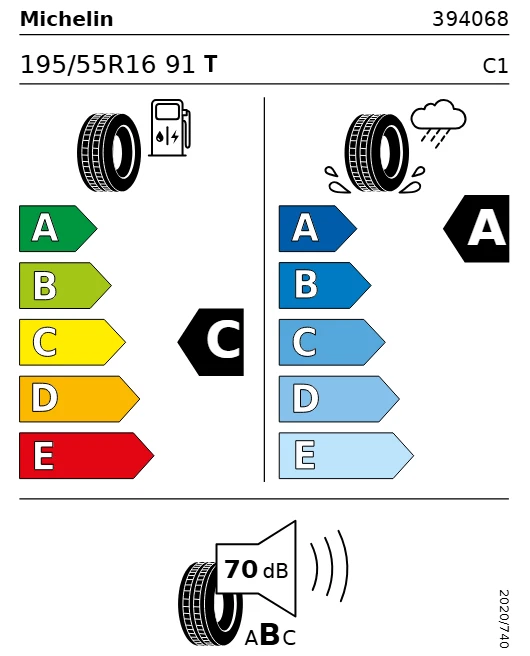 1x 195/55 R16 91T Sommer Reifen Michelin Primacy 4 E Demontage - Bild 3 von 3